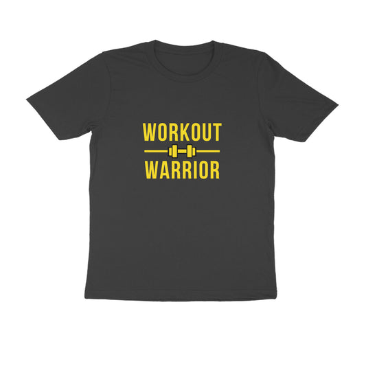 Workout Warrior,Fitness Collection Men's Basic Cotton Tshirt