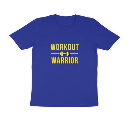Workout Warrior,Fitness Collection Men's Basic Cotton Tshirt