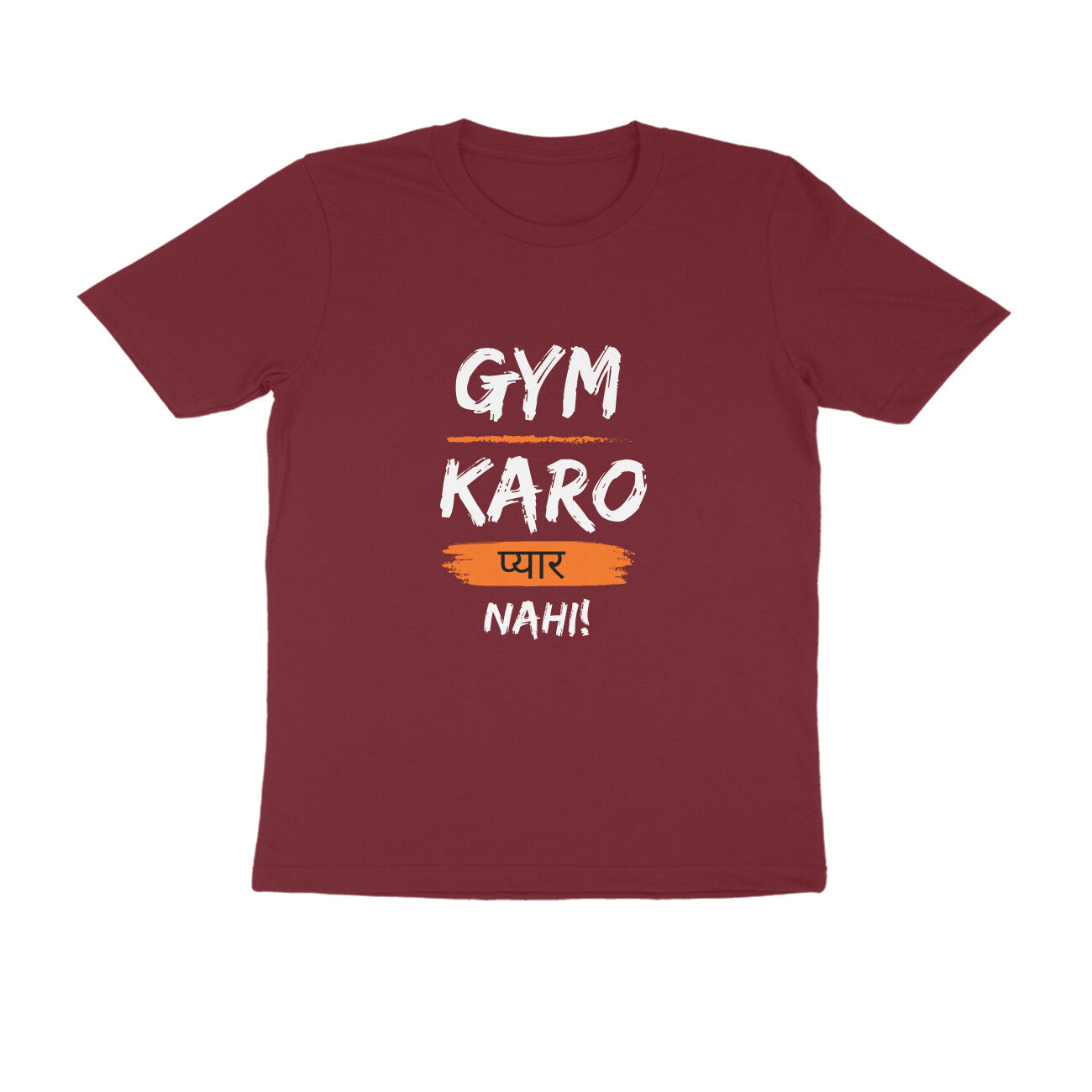 Gym Karo Pyaar nahi-Fitness Collection Men's Basic Cotton Tshirt- 20