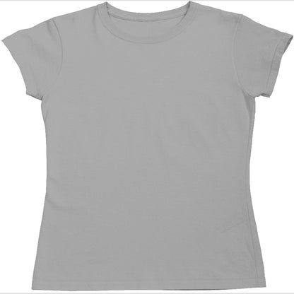 Basic Half sleeve round neck pure cotton t shirt- Female