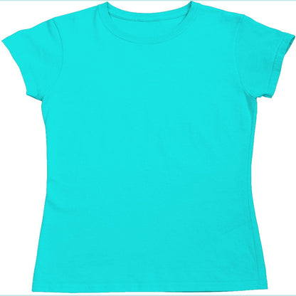 Basic Half sleeve round neck pure cotton t shirt- Female